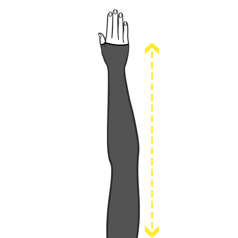 skytec sleeve arm measurement guide